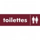 Toilettes dames et hommes Plexi